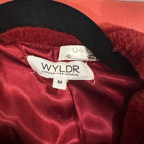 WYLDR Burgundy Teddy Jacket - Picture 7 of 7